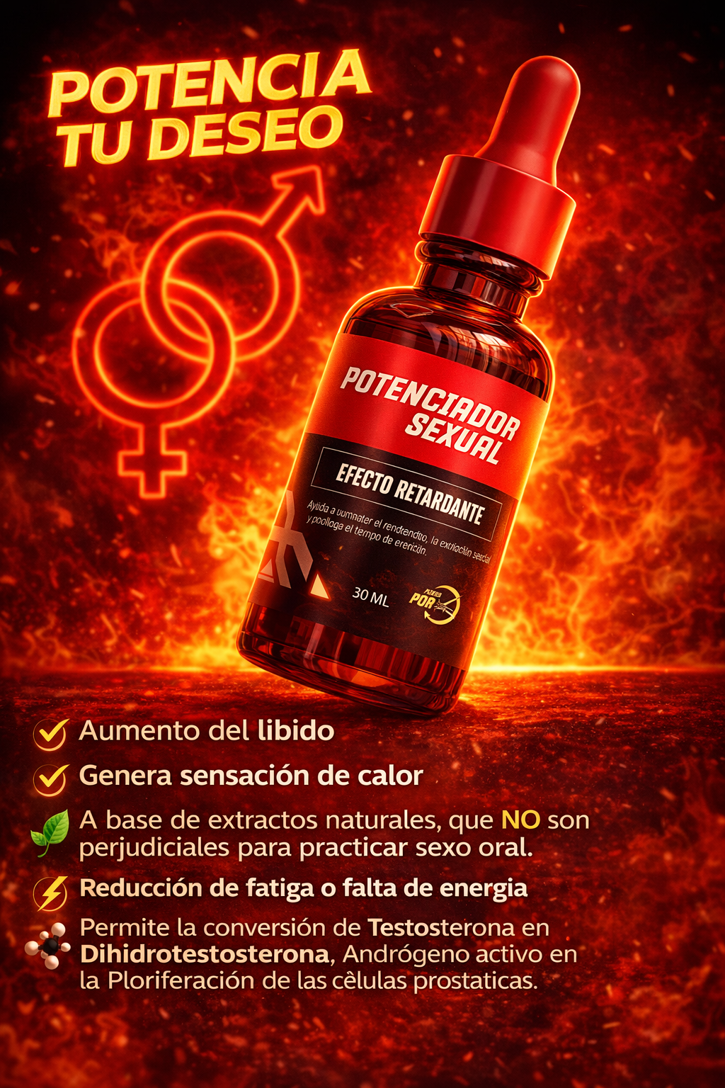 Potenciador Sexual  (Efecto Retardante)
